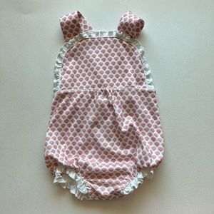 Lila and Hayes pink seashell eloise bubble romper